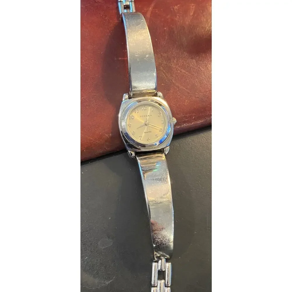 Women's Sonoma Jean Co Silver Tone Watch, Quartz, Bracelet Band
